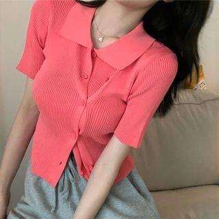 Button-up Knit Cardigan