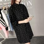 Polka Dot Loose Fit Midi Dress