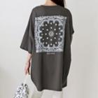 Paisley-printed Oversized T-shirt