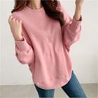 Dolman-sleeve Napped Pullover
