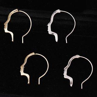 Alloy Head Silhouette Earring