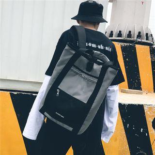 Two Tone Convertible Oxford Backpack