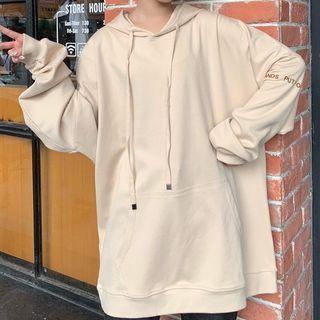 Drawstring Long Sleeve Oversized Hoodie