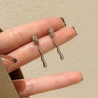 Irregular Bar Alloy Dangle Earring