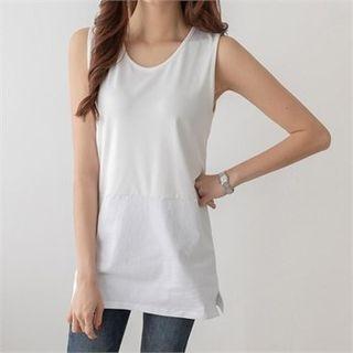 Napped Long Tank Top