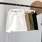 Asymmetric A-line Skirt With Belt