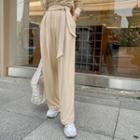 Paperbag Tie-waist Wide Pants