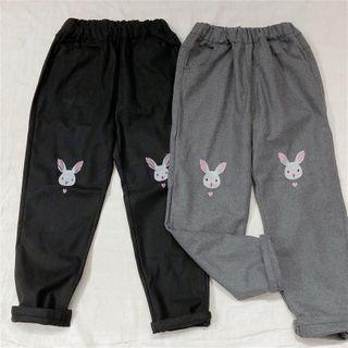 Rabbit Embroidered Sweatpants