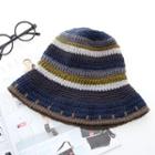 Striped Knit Bucket Hat
