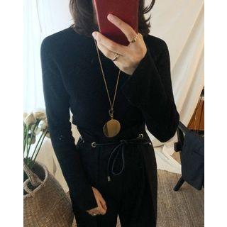 Draw-cord Baggy-fit Dress Pants