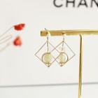 Faux Pearl Square Dangle Earring As Shown In Figure - One Size