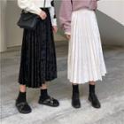 High-waist A-line Pleated Skirt