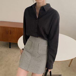 Plain Pure Cotton Shirt