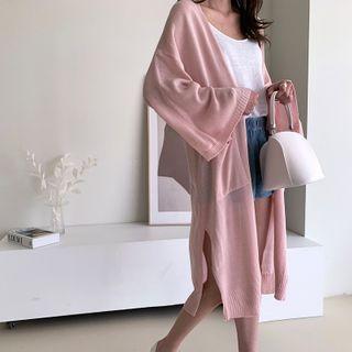 Knit Open Long Cardigan