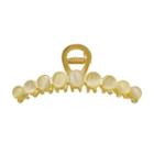 Faux Cat Eye Stone Alloy Hair Clamp Gold - L