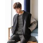 Color-block Neoprene Zip Jacket
