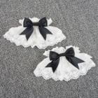 Bow Lace Cuffs White - One Size