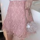 Mini Lace A-line Skirt