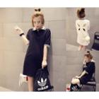 Short-sleeve Cut Out T-shirt Dress