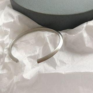 925 Sterling Silver Open Bangle S061 - One Size