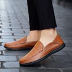 Genuine Leather Stitched Moccasins