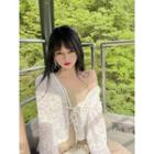 Lace Tie-strap Cardigan