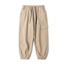 Drawstring Patched Cargo Pants