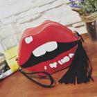 Lip Shaped Clutch Bag As Shown In Figure - One Size