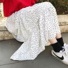 Ruffled Dotted Maxi Cancan Skirt