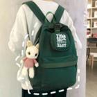 Set: Plain Backpack + Pouch + Bag Charm