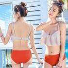 Frilled Two-tone Bikini