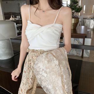 Lace Light Jacket / Plain Knotted Tube Top