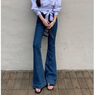 Mid Rise Bell Bottom Jeans