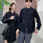 Couple-matching Long-sleeve Shirt / Mini Dress