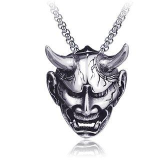 Stainless Steel Devil Pendant Necklace