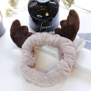 Coral Fleece Deer Face Wash Headband
