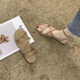 Strappy Buckled Sandals