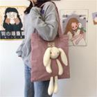 Cartoon Rabbit Accent Tote Bag