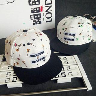 Guitar Print Baseball Cap