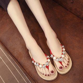 Floral Flip Flops