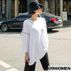 Plus Size Stitched Over-fit T-shirt