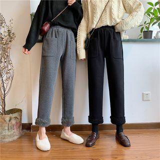 Paneled Straight-leg Pants