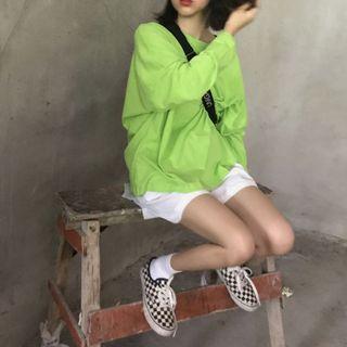 Long-sleeve T-shirt / Plain Shorts