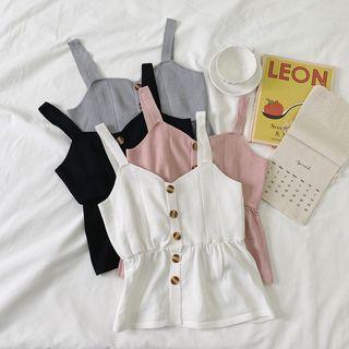 Button-detail Knit Camisole