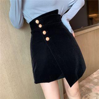 Mini High Waist A-line Skirt