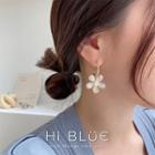 Flower Dangle Earring 1 Pair - 925 Silver - As Shown In Figure - One Size