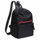Piped Oxford Backpack Black - One Size