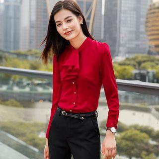 Tie Neck Blouse / Dress Pants / Set