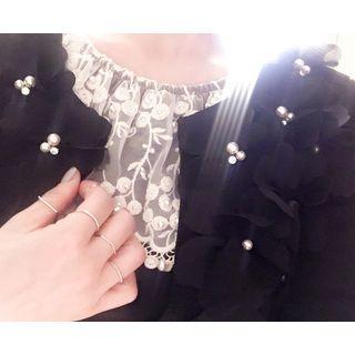 Floral Appliqu Cardigan