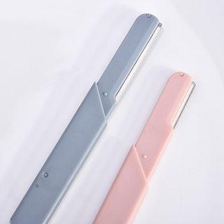 Set Of 2: Eyebrow Razor Pink & Blue - One Size